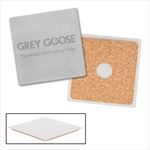 HST33821 Stainless Steel Square Beverage Coaster with Custom Imprint